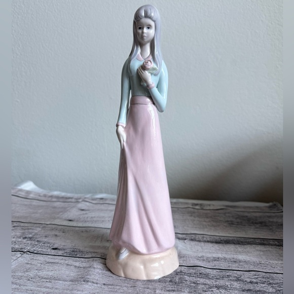 Other - Ceramic girl young woman figurine 12 1/2" tall